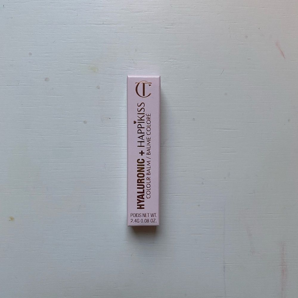 BRAND NEW CHARLOTTE TILBURY HYALURONIC+HAPPIKISS COLOR BALM IN CRYSTAL HAPPIKISS